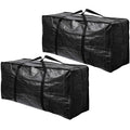 BAG-THAT! 2 Pack XXL Moving Bags, Jumbo Extra Large Heavy Duty Stronger Handles Wrap Around Storage Bags Moving Totes Storage Totes Zippered