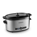 KitchenAid 6 - Quart Slow Cooker with Solid Glass Lid, Stainless Steel