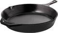 Utopia Kitchen Saute Fry Pan - Chefs Pan, Pre - Seasoned Cast Iron Skillet - Frying Pan 12 inch - Safe Grill Cookware for Indoor & Outdoor Use - Cast