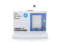 60"x84" Sheer Window Curtain Panel White - Room Essentials