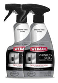 Weiman Stainless Steel Cleaner and Polish 12 Ounce (2 Pack) Removes Fingerprints, Residue, Water Marks and Grease from Appliances Refrigerators