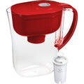 Brita Water Filter Pitcher for Tap and Drinking Water with 1 Standard Filter, Lasts 2 Months, 6 - Cup Capacity, BPA Free, Red