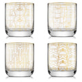 JoyJolt Star Wars Deco Double Old Fashion Drinking Glass 10 oz Set of 4